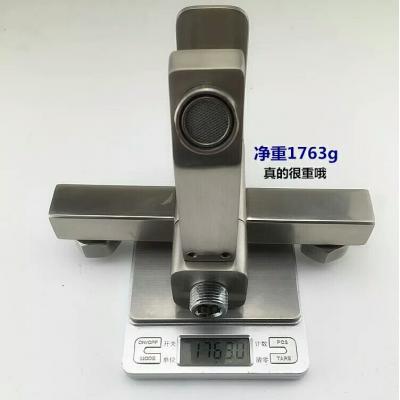 304不锈钢淋浴方形三联龙头 淋浴两联浴缸龙头